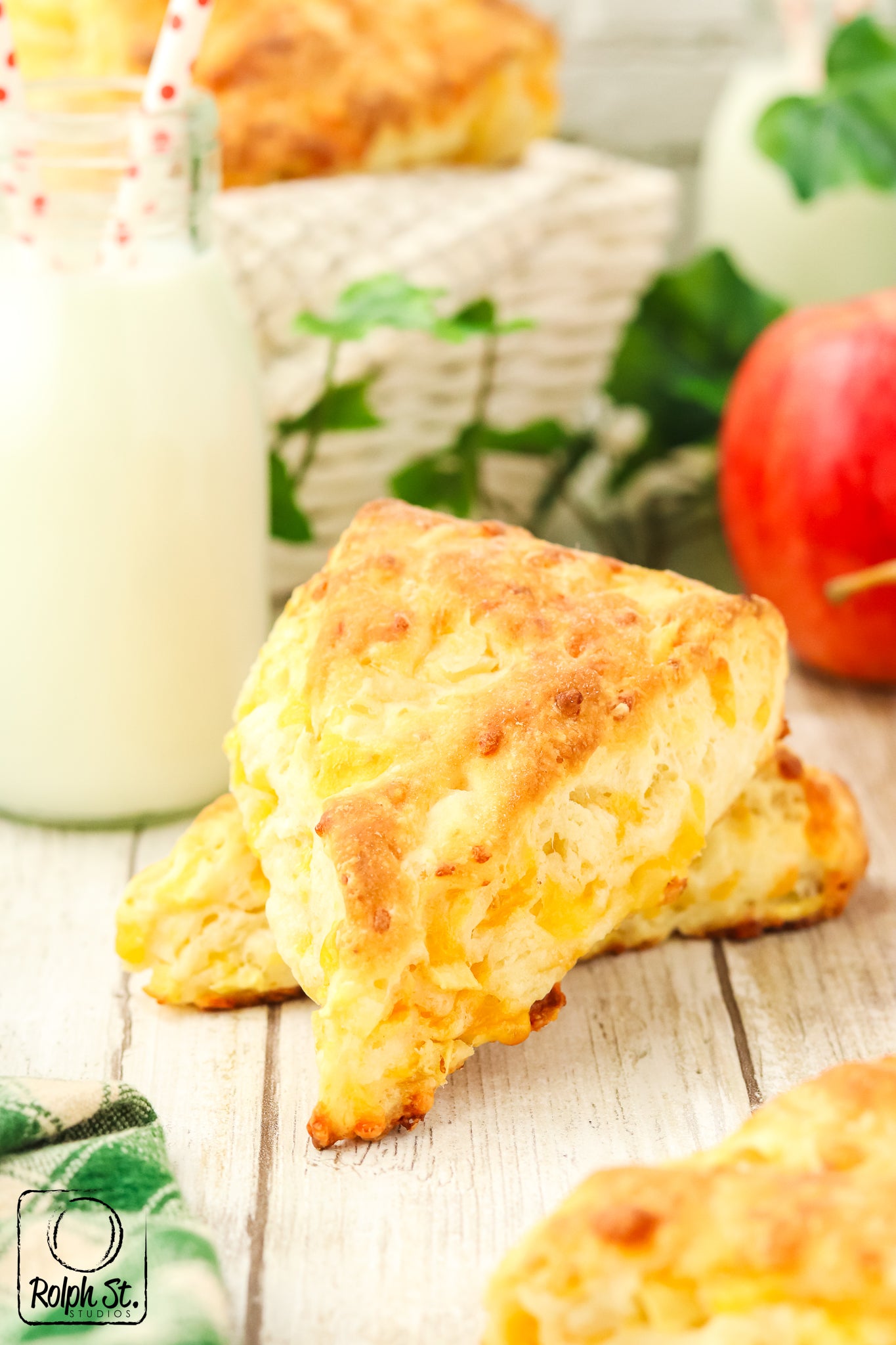 Exclusive Apple Cheddar Scones
