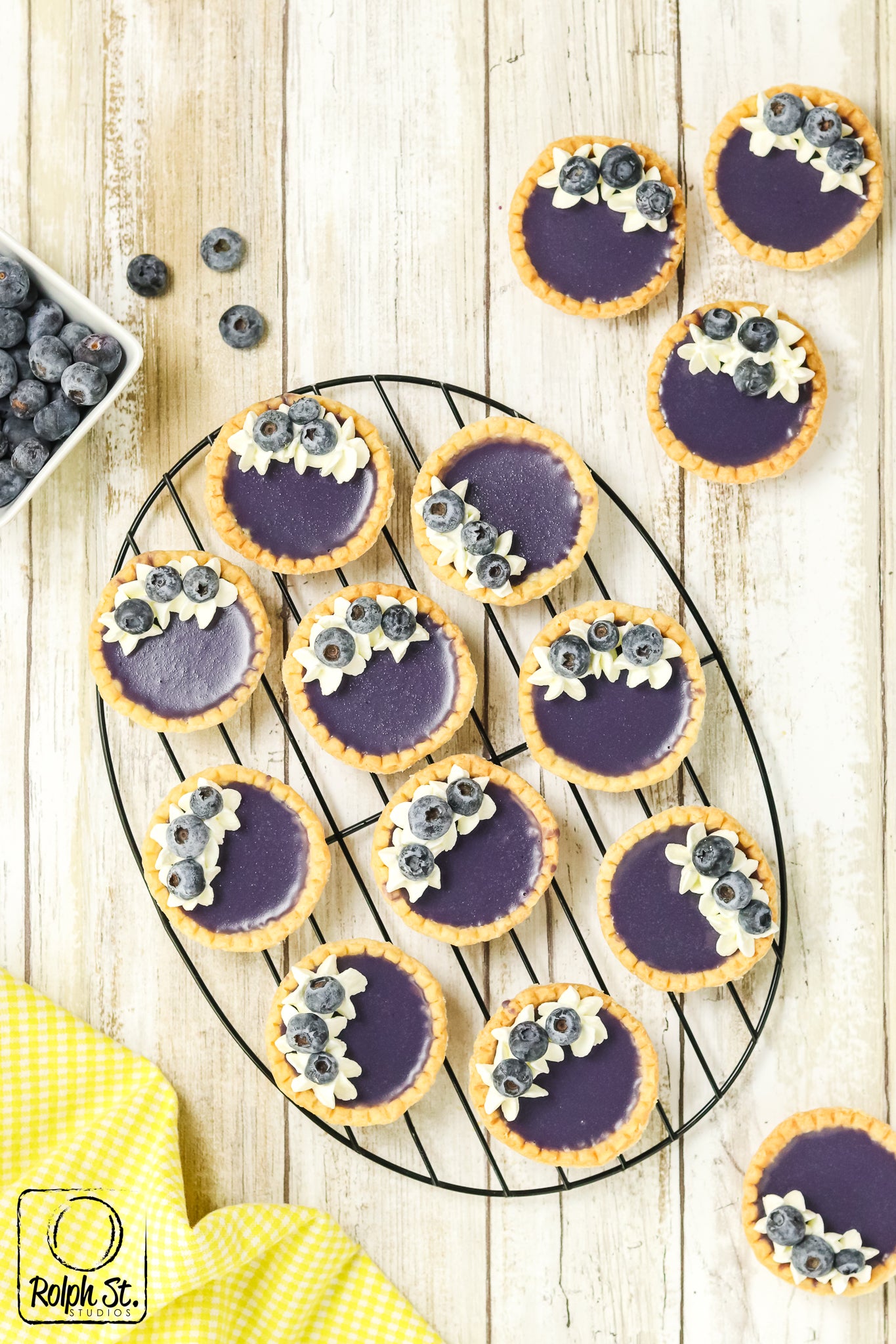 Exclusive Blueberry Ganache Tarts - No Bake
