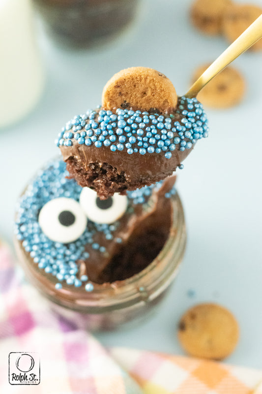 Exclusive Cookie Monster Dot Cake