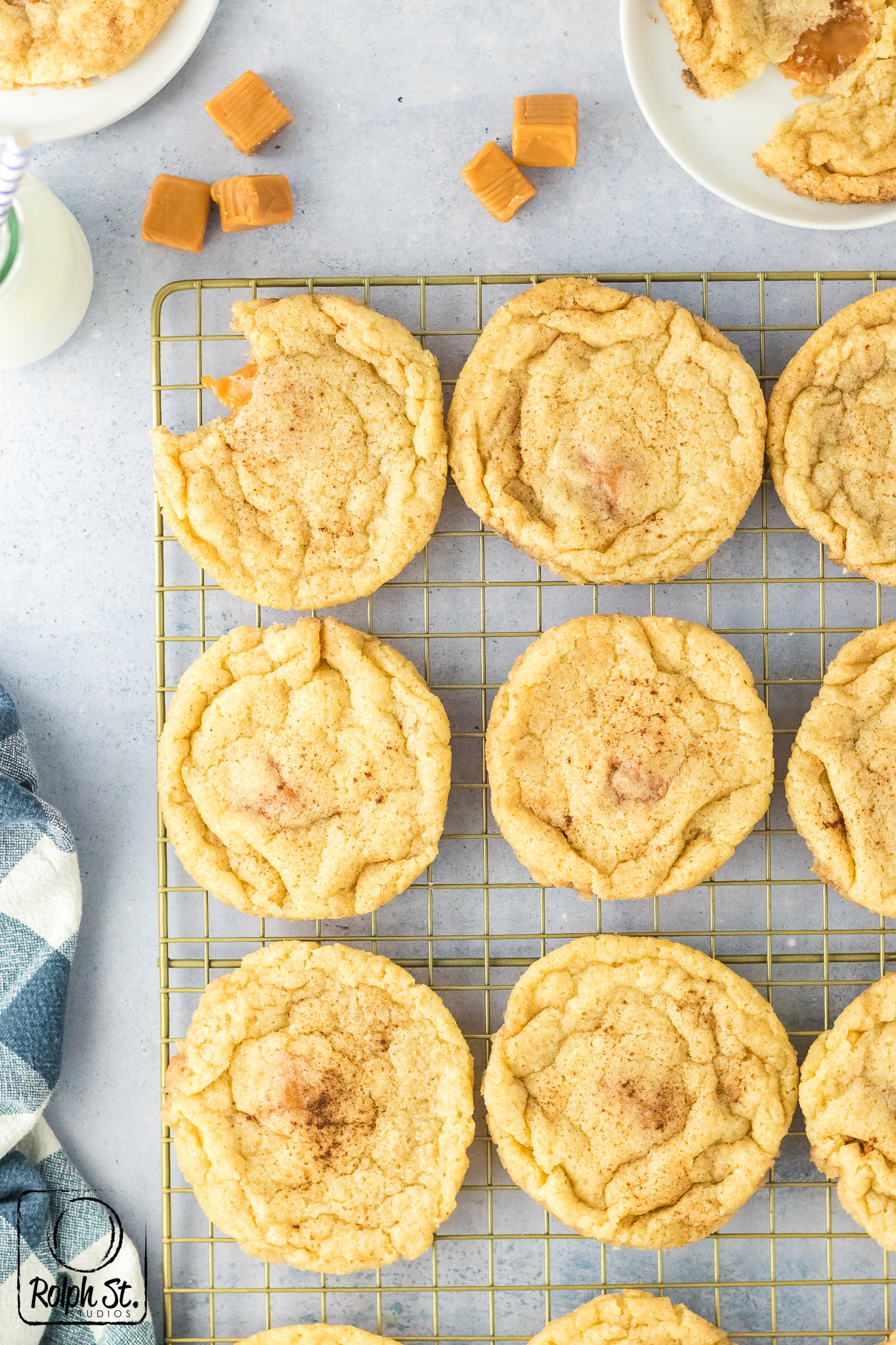 Exclusive Caramel Stuffed Snickerdoodles