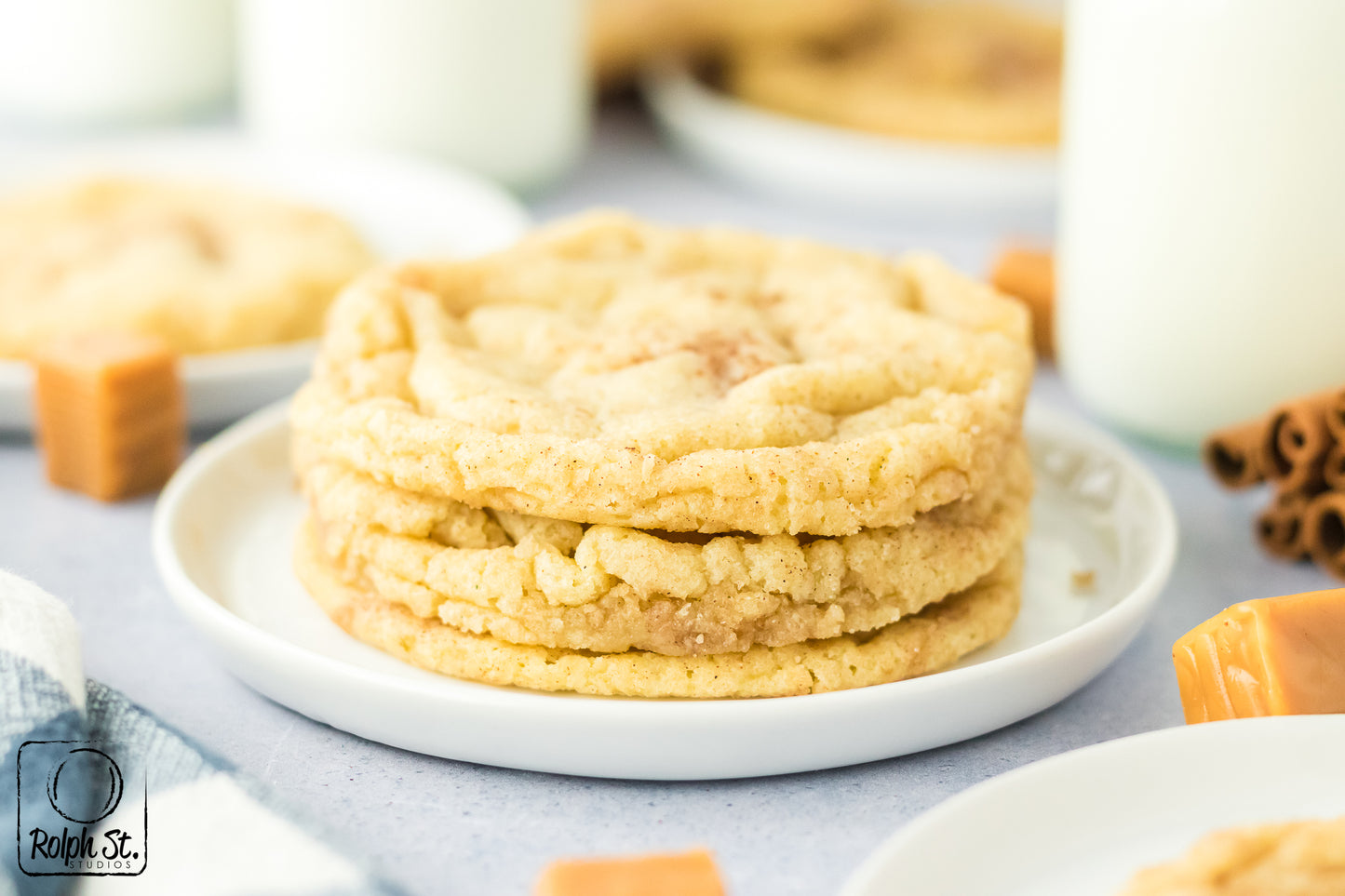 Exclusive Caramel Stuffed Snickerdoodles