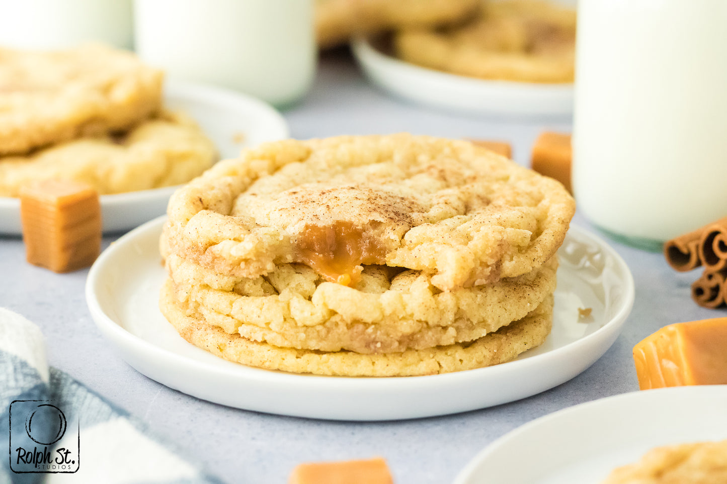 Exclusive Caramel Stuffed Snickerdoodles