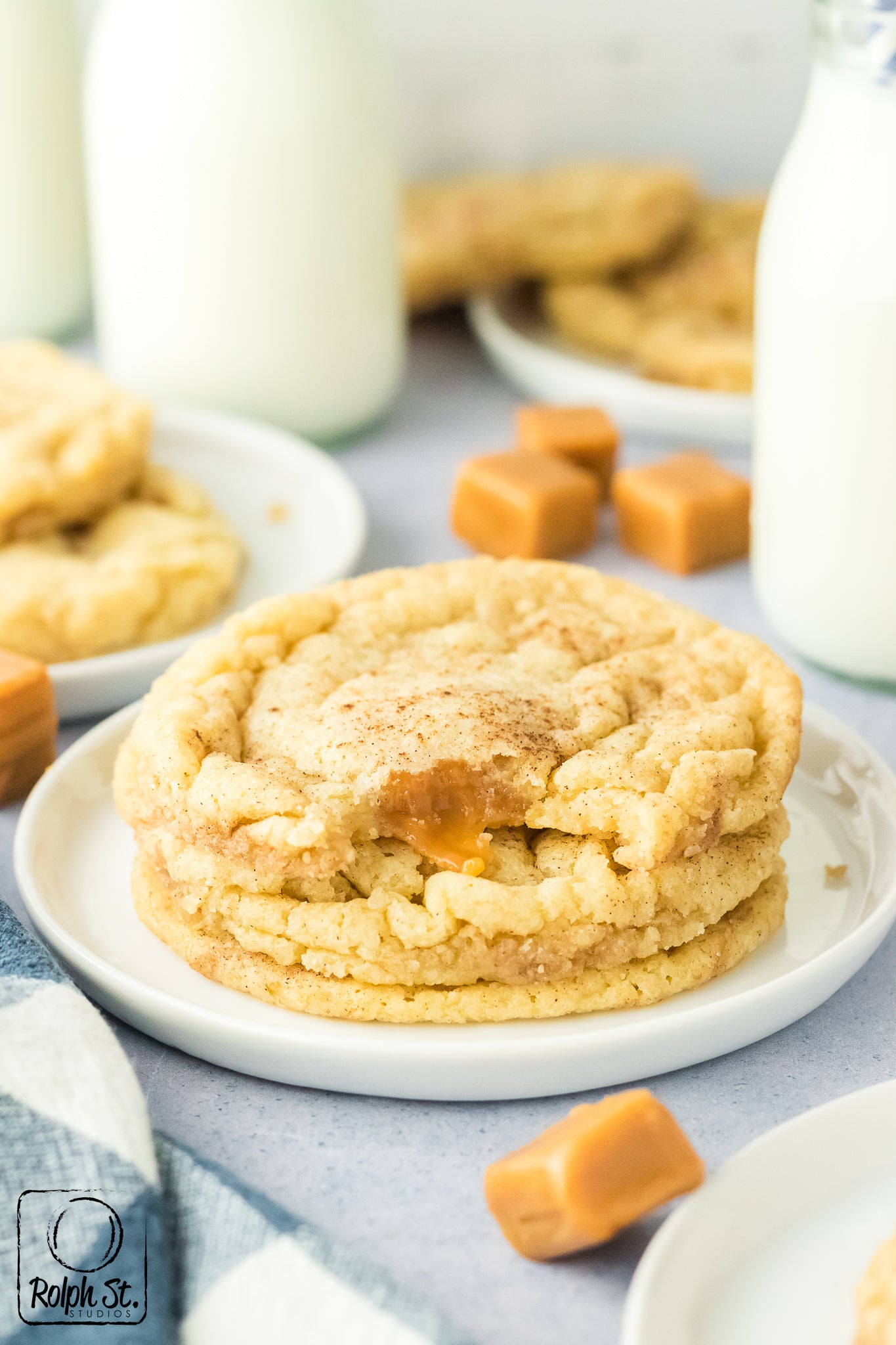 Exclusive Caramel Stuffed Snickerdoodles