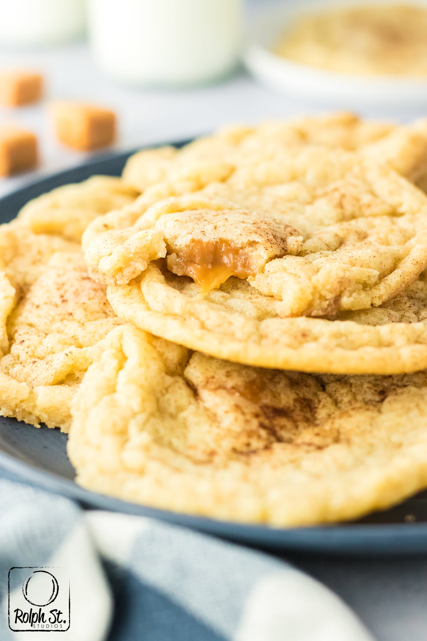 Exclusive Caramel Stuffed Snickerdoodles