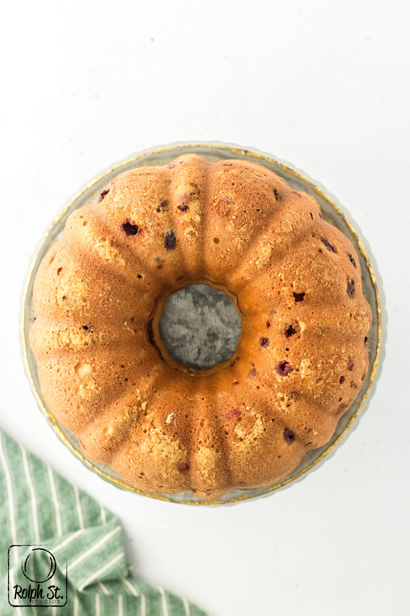 Exclusive Cranberry Bundt Cake with Orange Glaze