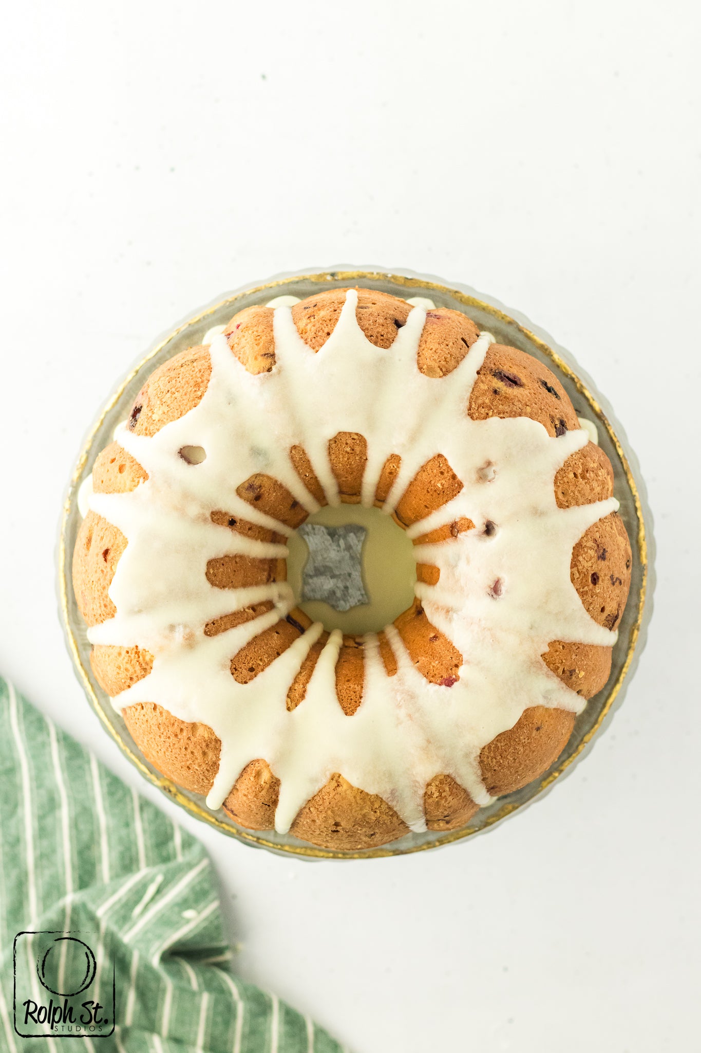 Exclusive Cranberry Bundt Cake with Orange Glaze