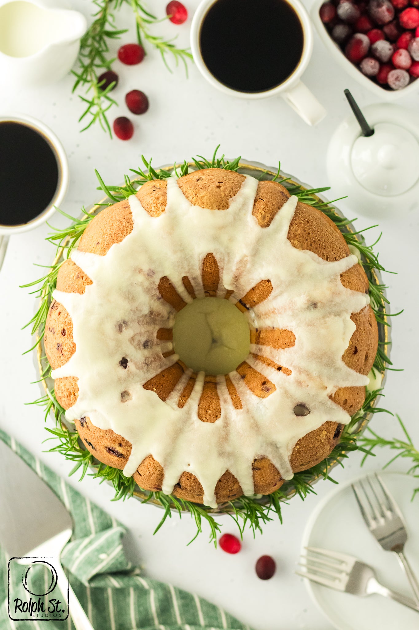 Exclusive Cranberry Bundt Cake with Orange Glaze