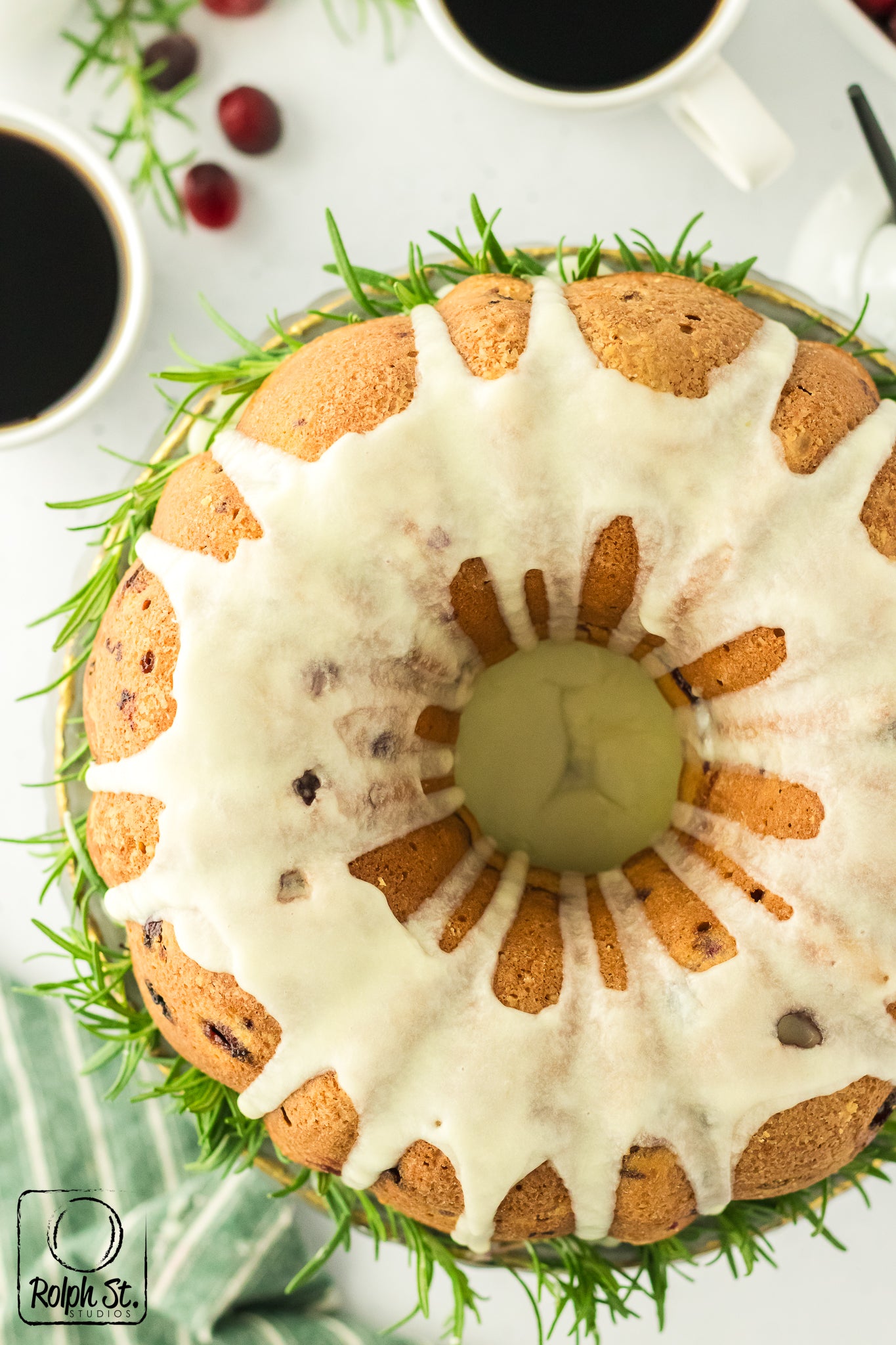 Exclusive Cranberry Bundt Cake with Orange Glaze