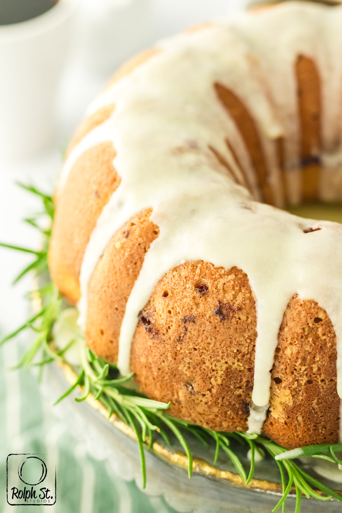 Exclusive Cranberry Bundt Cake with Orange Glaze