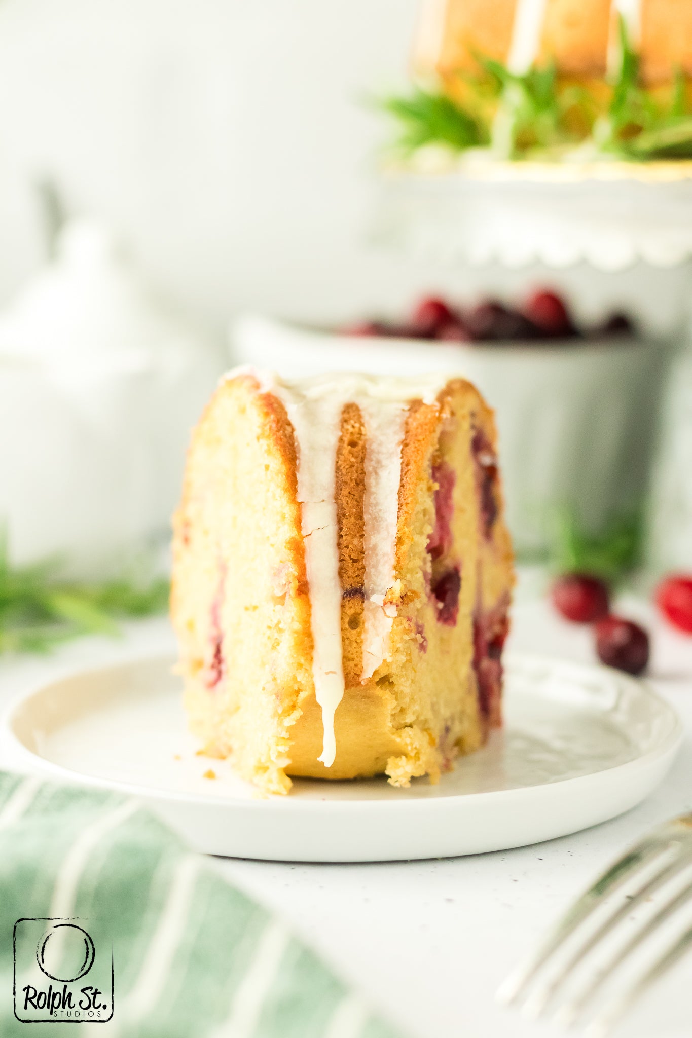 Exclusive Cranberry Bundt Cake with Orange Glaze
