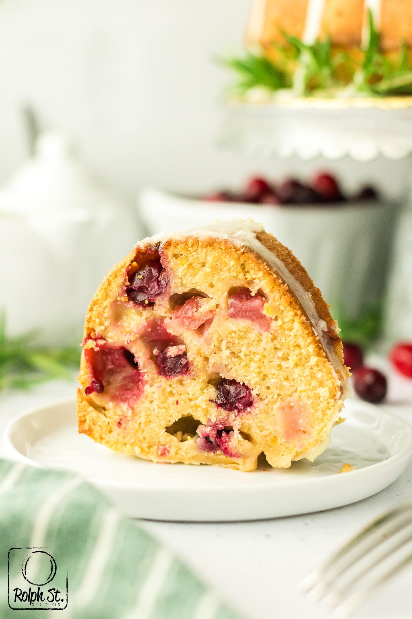 Exclusive Cranberry Bundt Cake with Orange Glaze