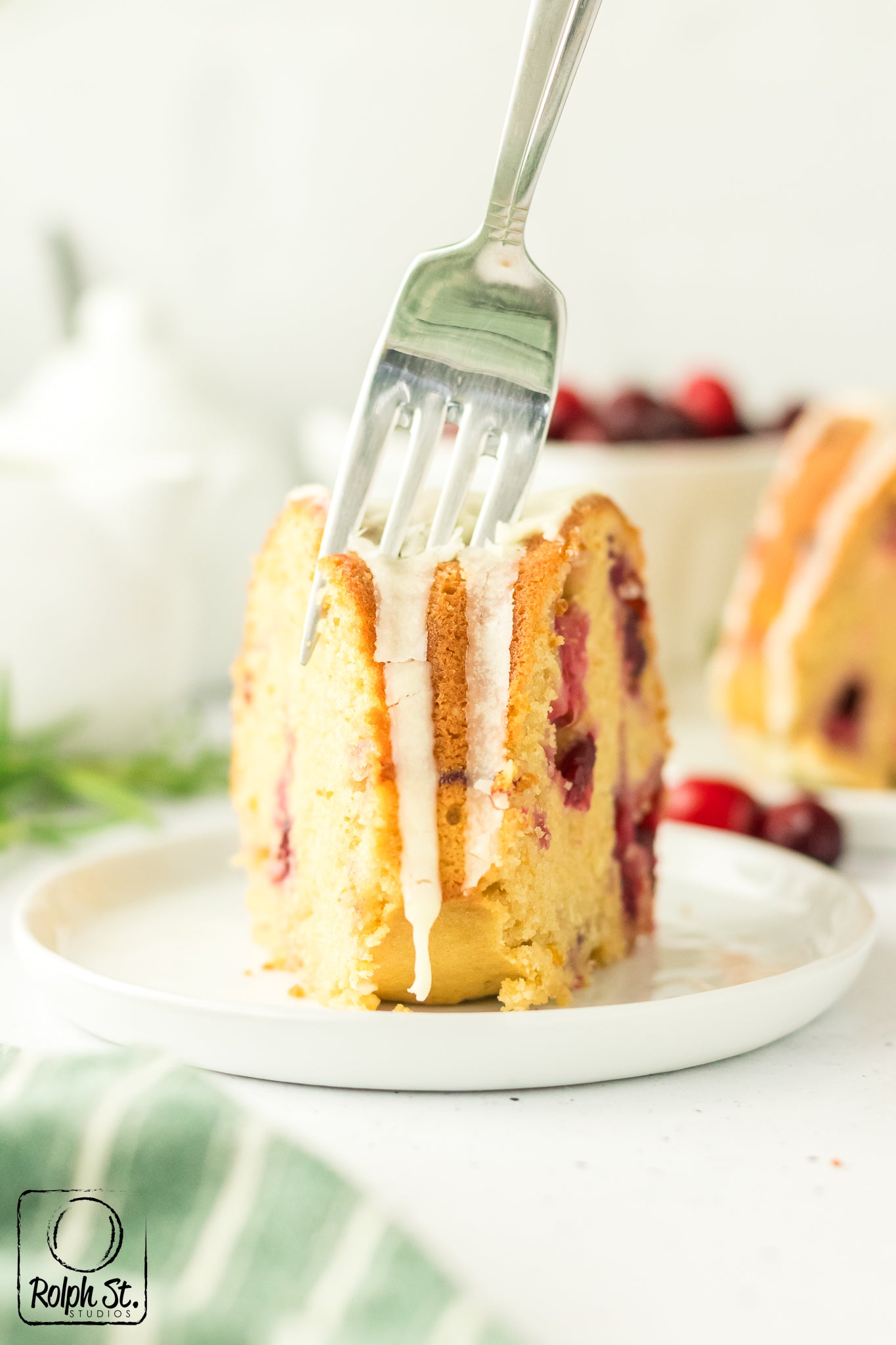 Exclusive Cranberry Bundt Cake with Orange Glaze