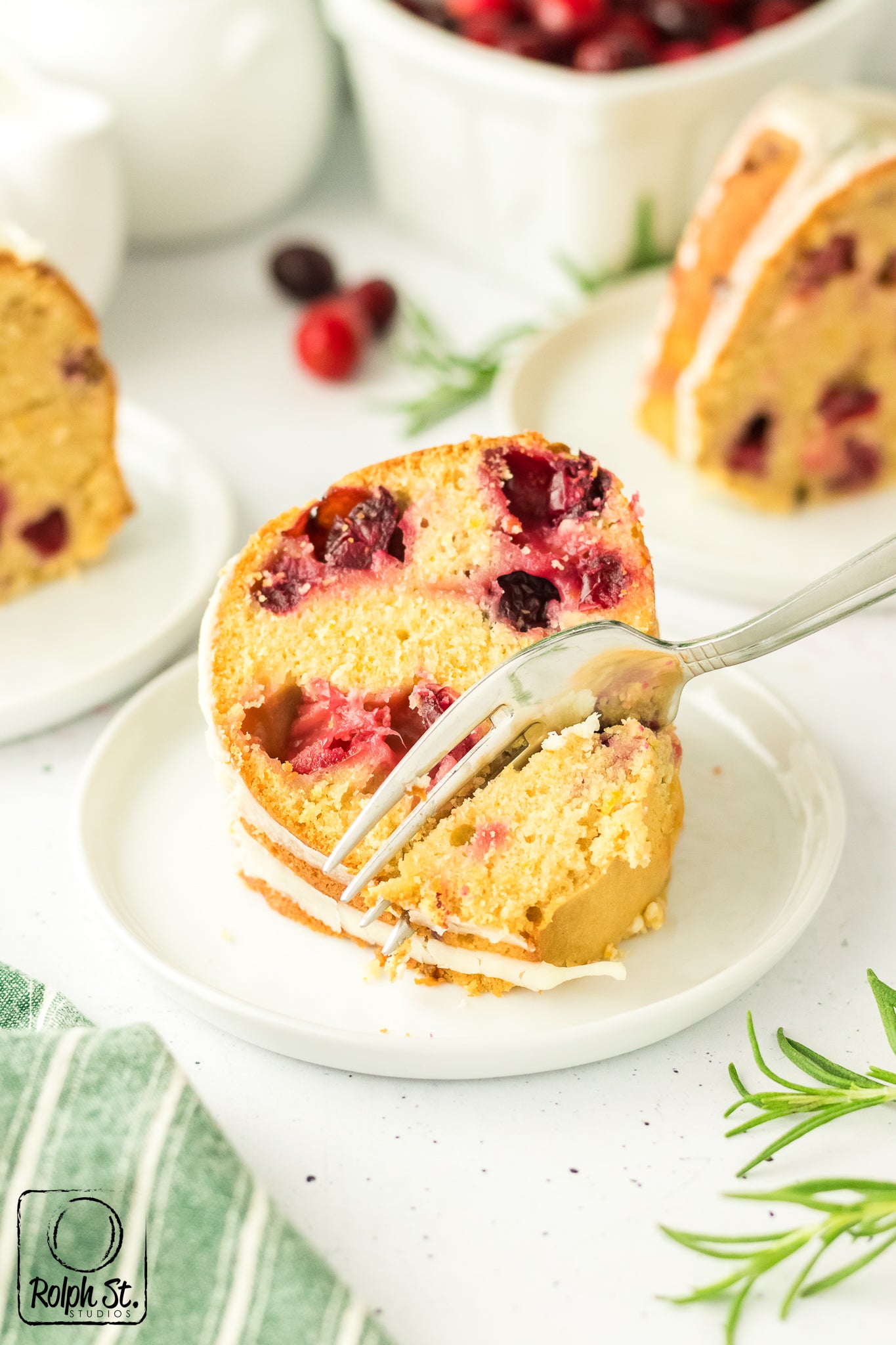 Exclusive Cranberry Bundt Cake with Orange Glaze