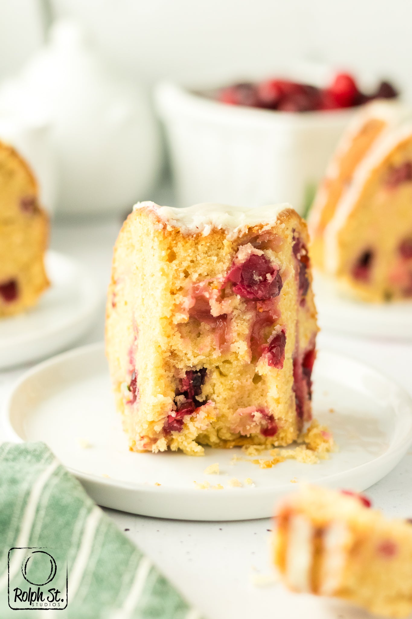 Exclusive Cranberry Bundt Cake with Orange Glaze