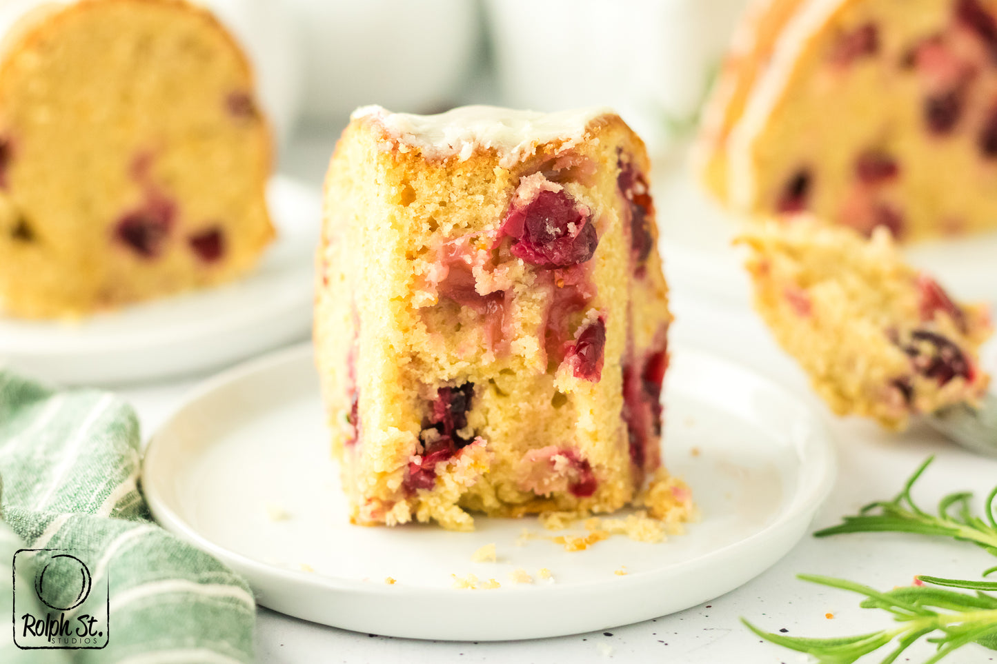 Exclusive Cranberry Bundt Cake with Orange Glaze