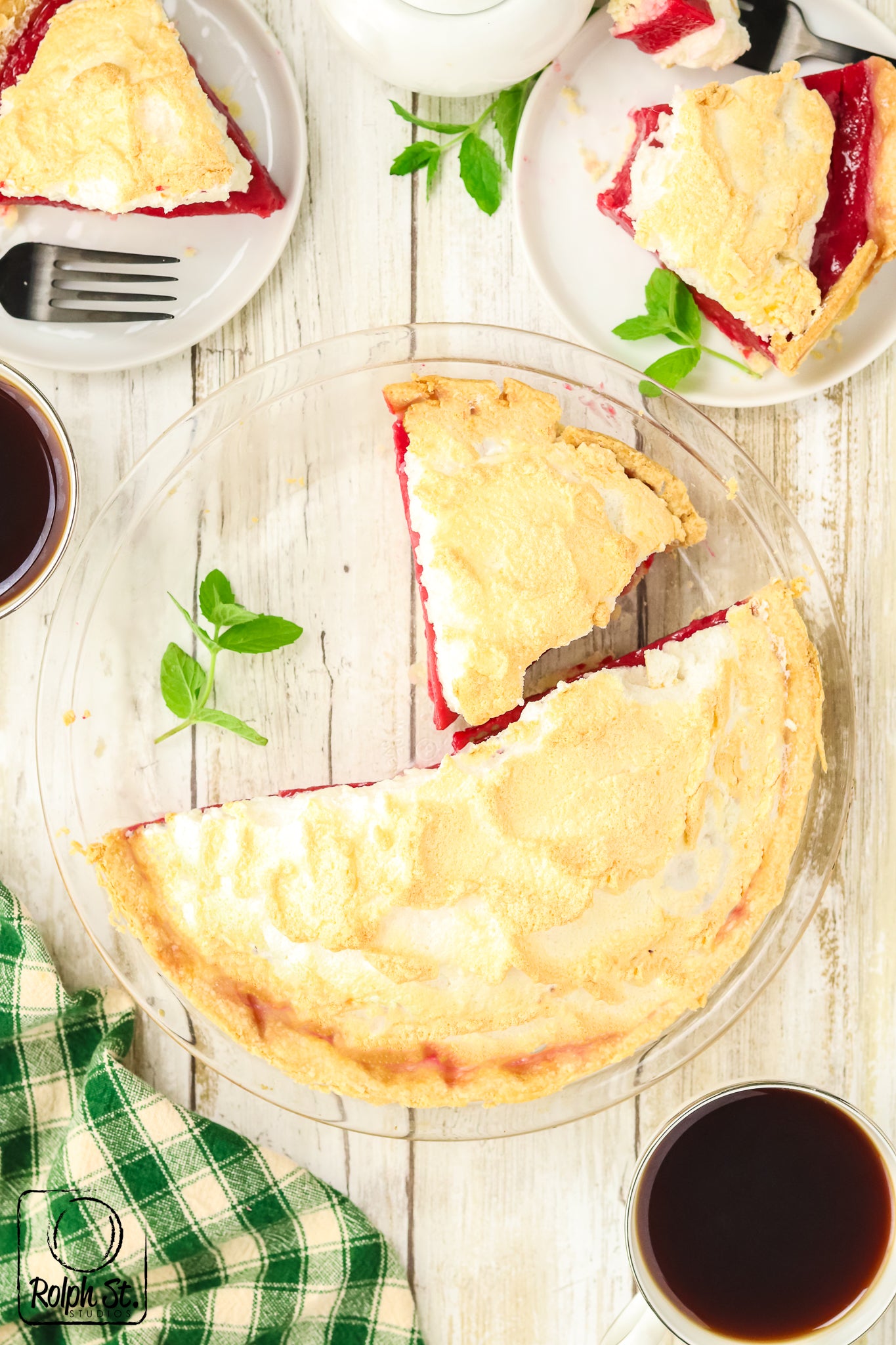 Exclusive Cranberry Meringue Pie