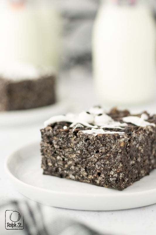 Exclusive Black Cocoa Rice Krispie Treats