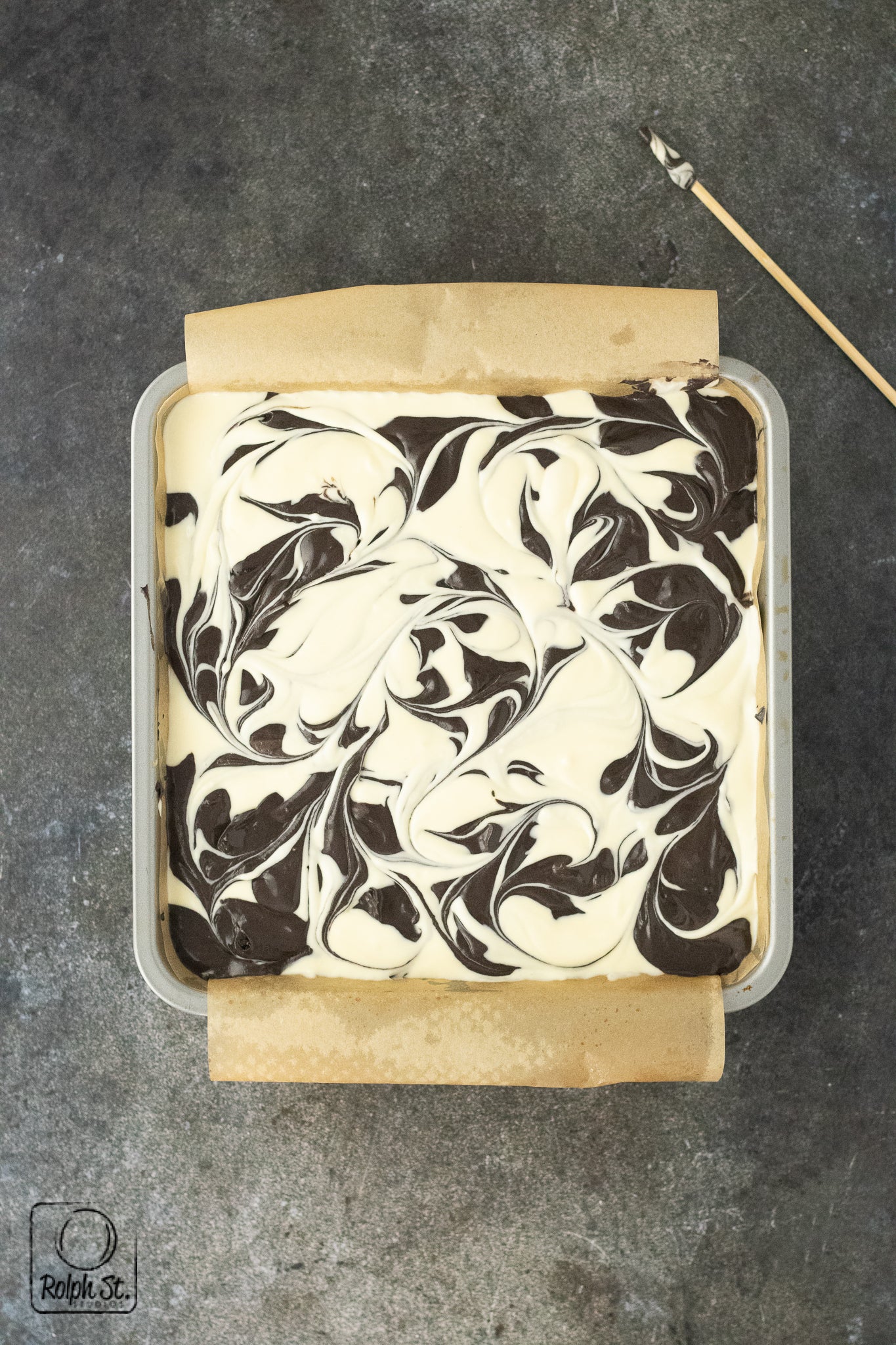 Exclusive Black Velvet Swirl Cheesecake Bars