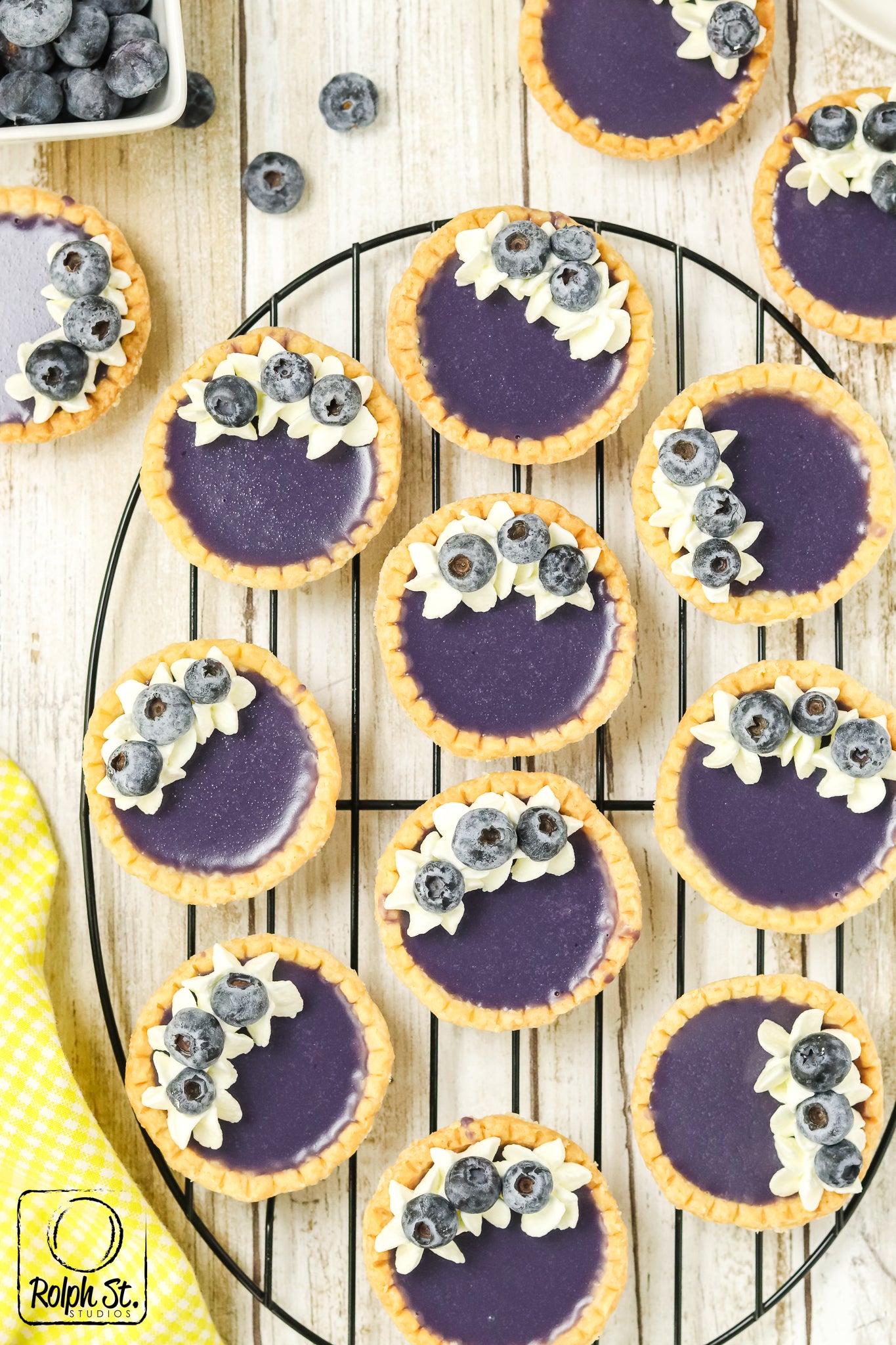 Exclusive Blueberry Ganache Tarts - No Bake