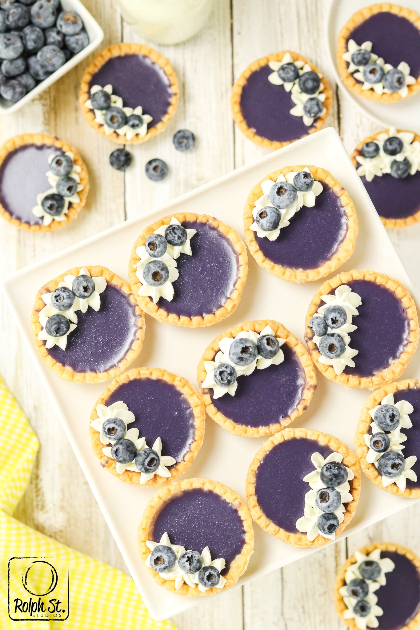 Exclusive Blueberry Ganache Tarts - No Bake