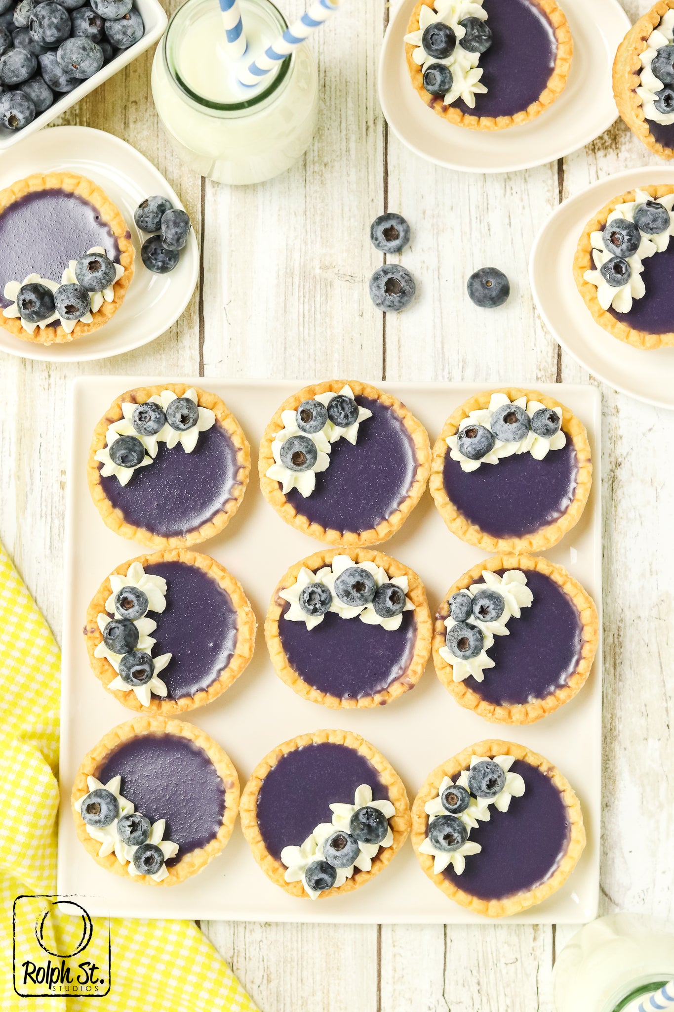 Exclusive Blueberry Ganache Tarts - No Bake