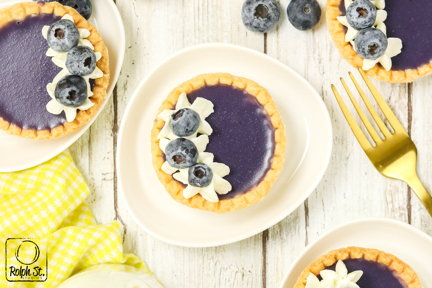 Exclusive Blueberry Ganache Tarts - No Bake