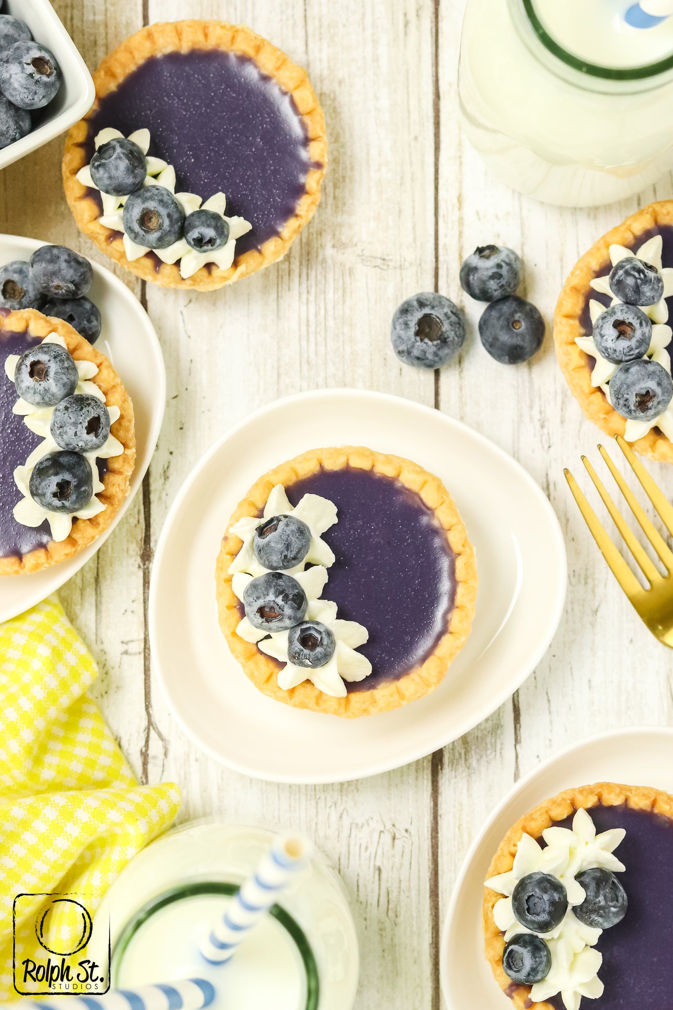 Exclusive Blueberry Ganache Tarts - No Bake