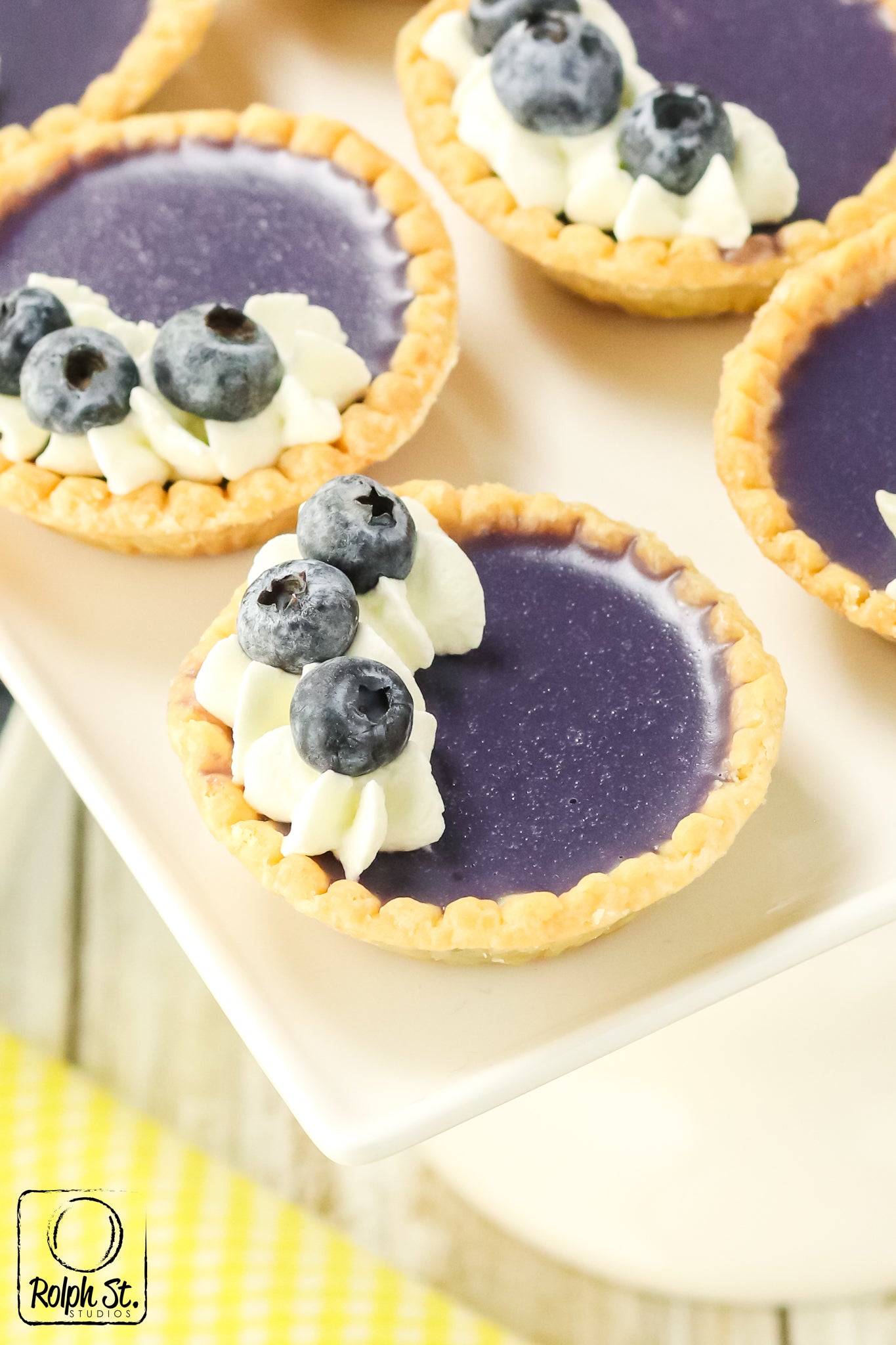 Exclusive Blueberry Ganache Tarts - No Bake