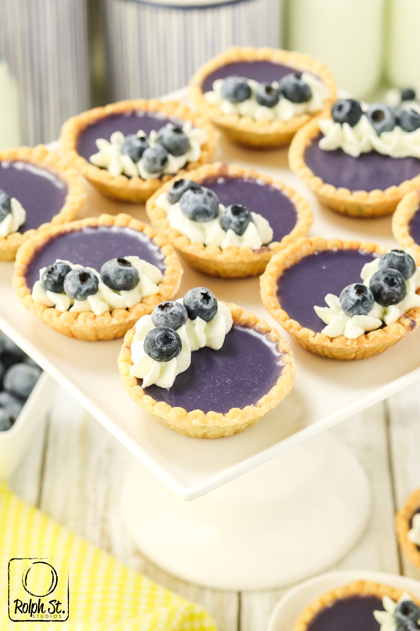 Exclusive Blueberry Ganache Tarts - No Bake