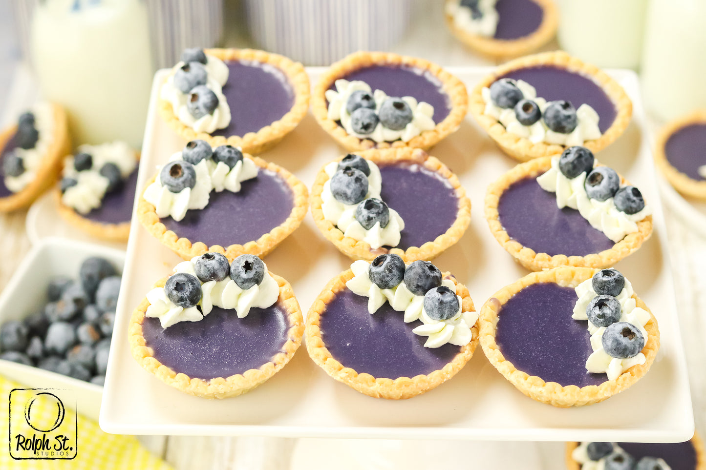Exclusive Blueberry Ganache Tarts - No Bake