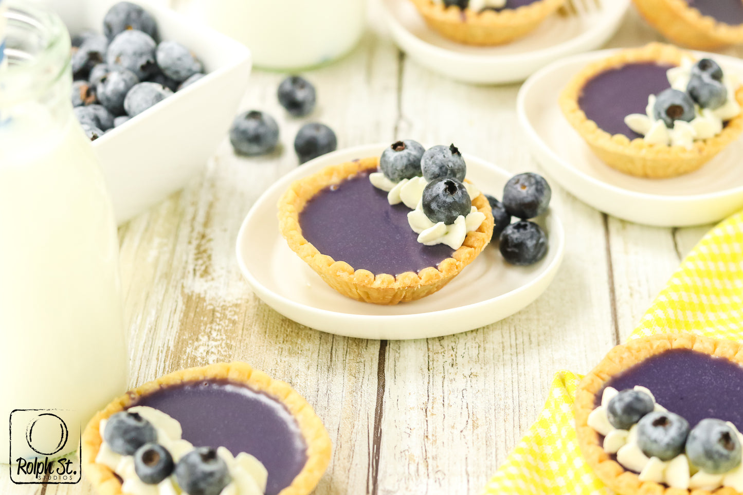 Exclusive Blueberry Ganache Tarts - No Bake