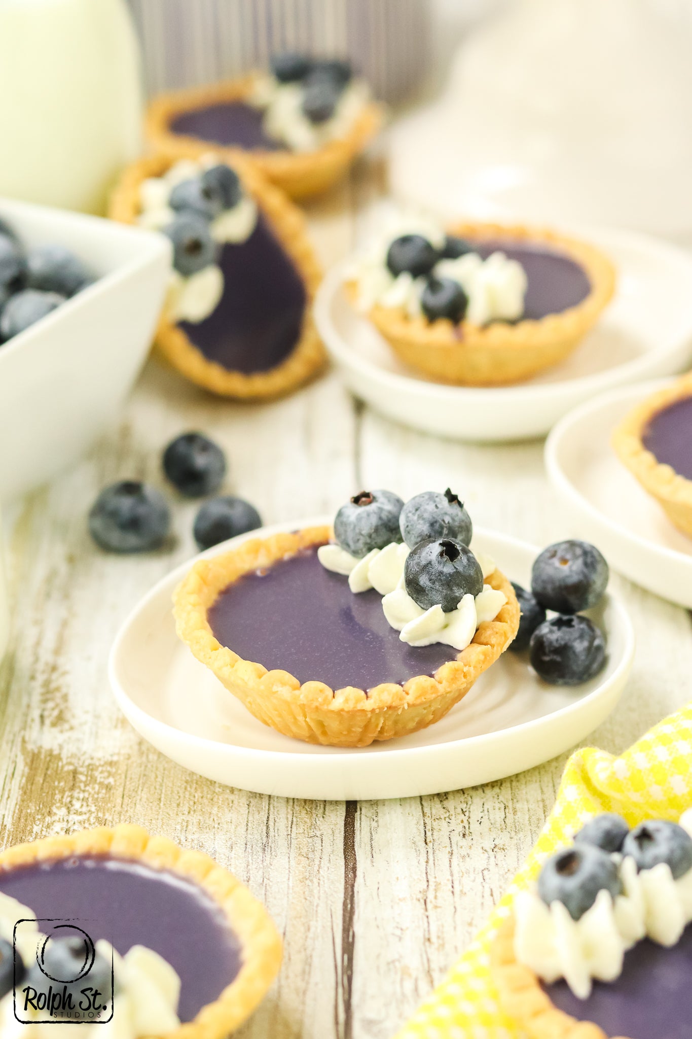 Exclusive Blueberry Ganache Tarts - No Bake