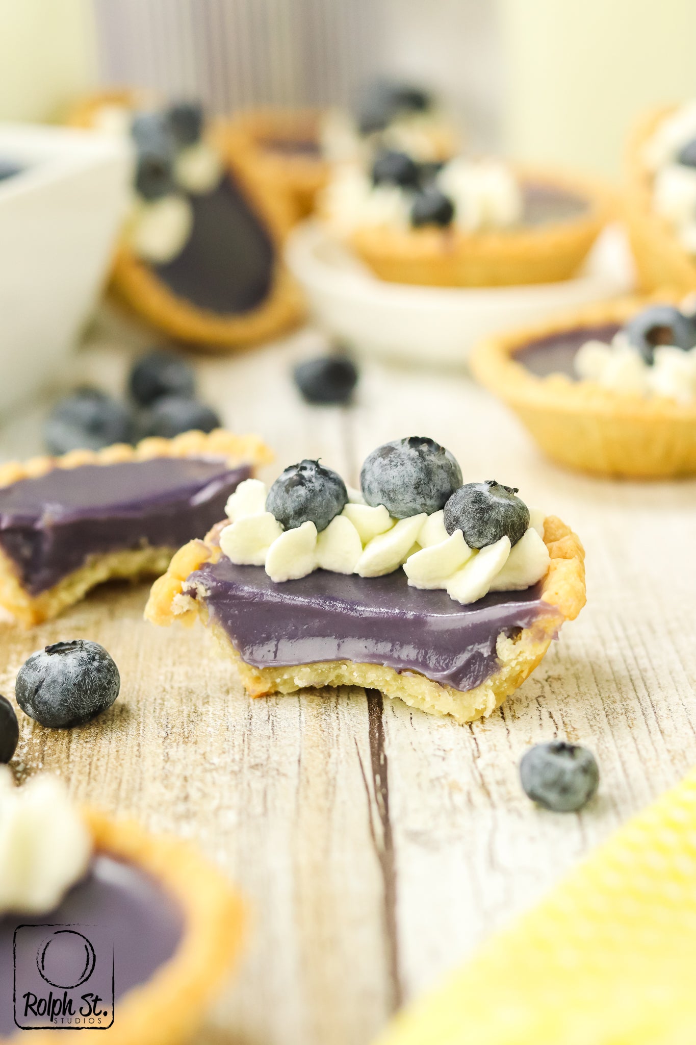 Exclusive Blueberry Ganache Tarts - No Bake