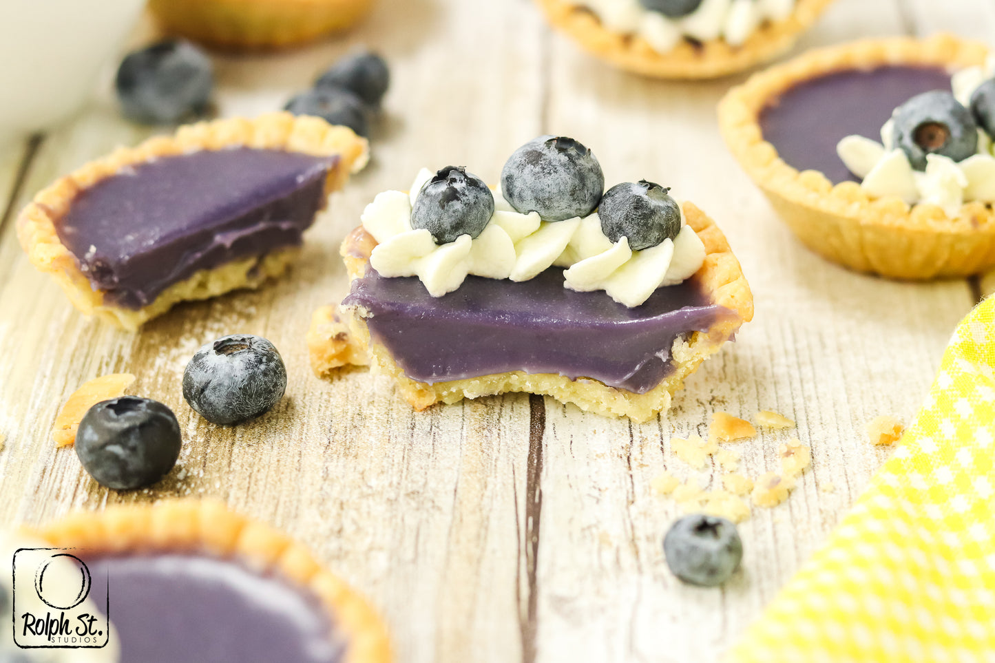 Exclusive Blueberry Ganache Tarts - No Bake