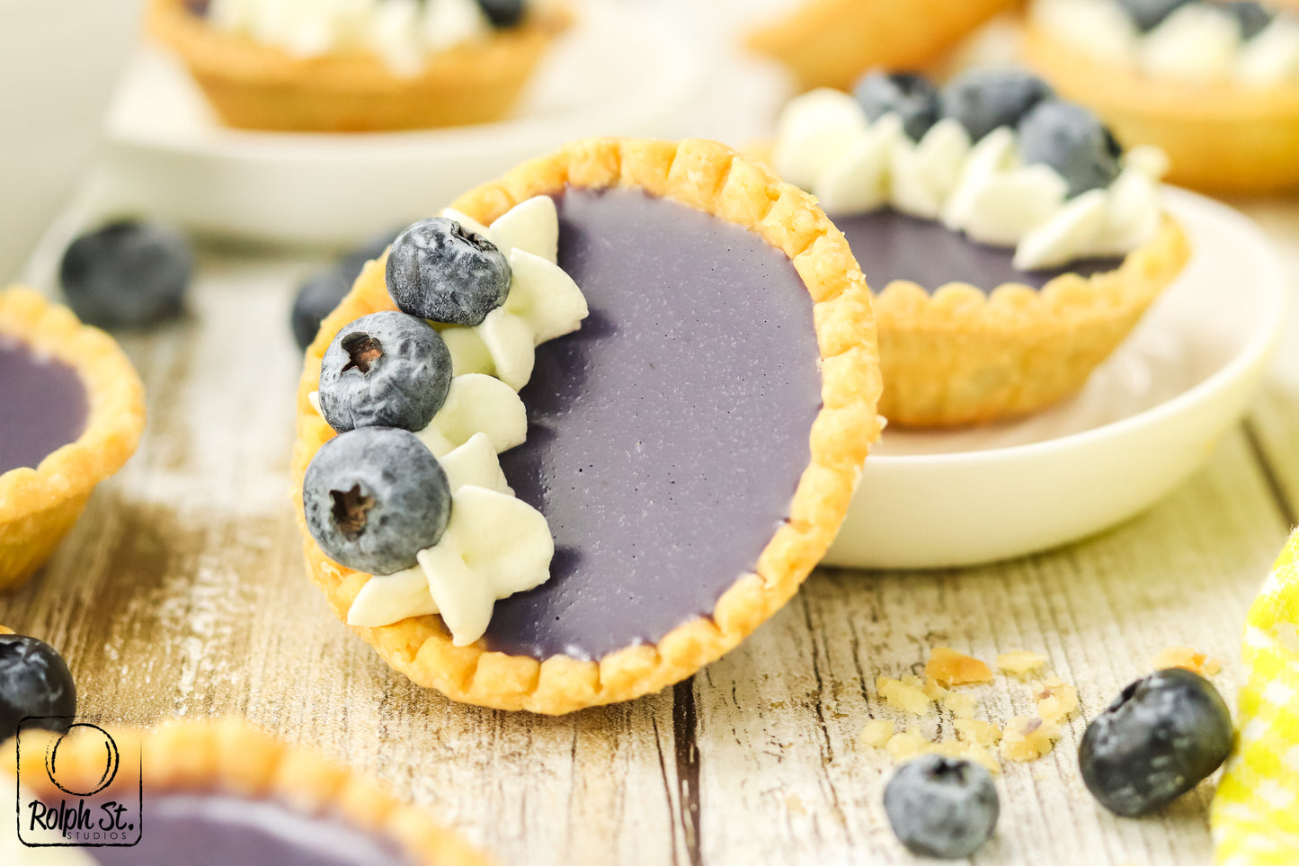 Exclusive Blueberry Ganache Tarts - No Bake