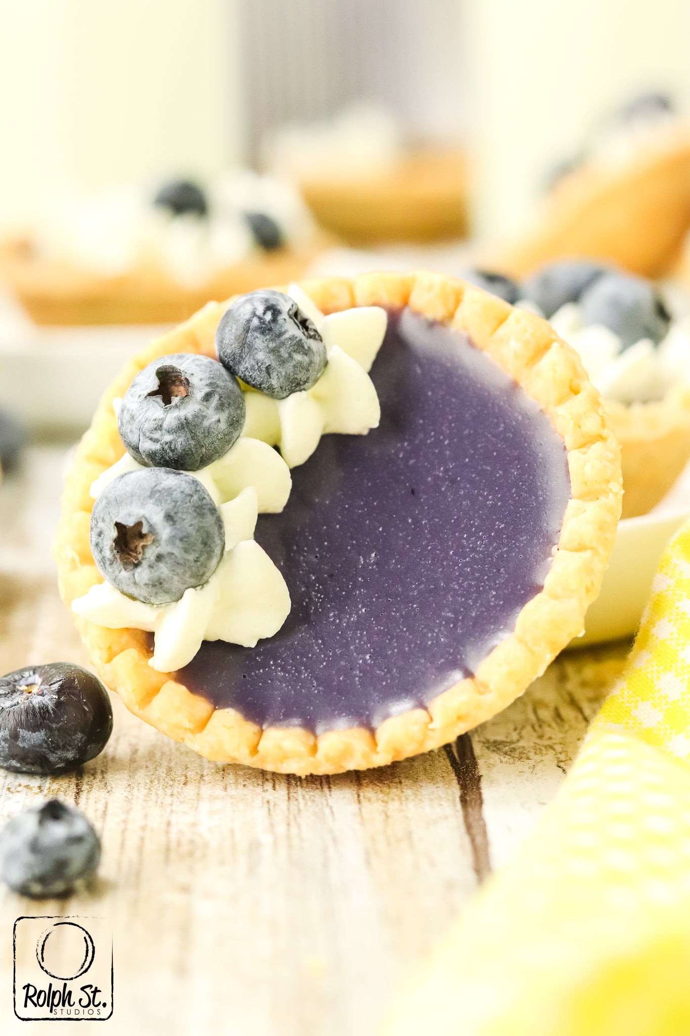 Exclusive Blueberry Ganache Tarts - No Bake