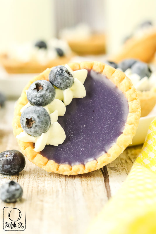 Exclusive Blueberry Ganache Tarts - No Bake