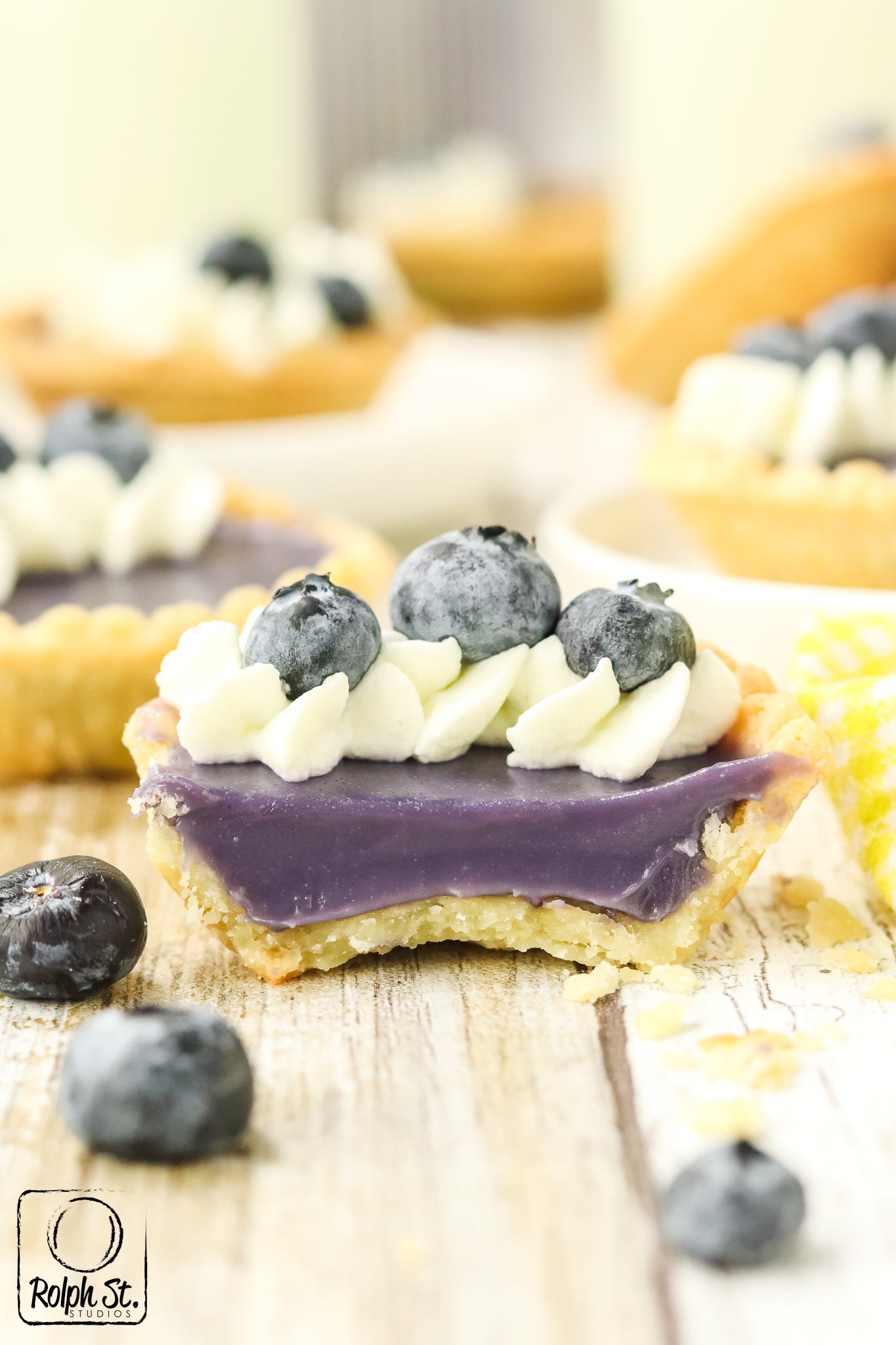 Exclusive Blueberry Ganache Tarts - No Bake