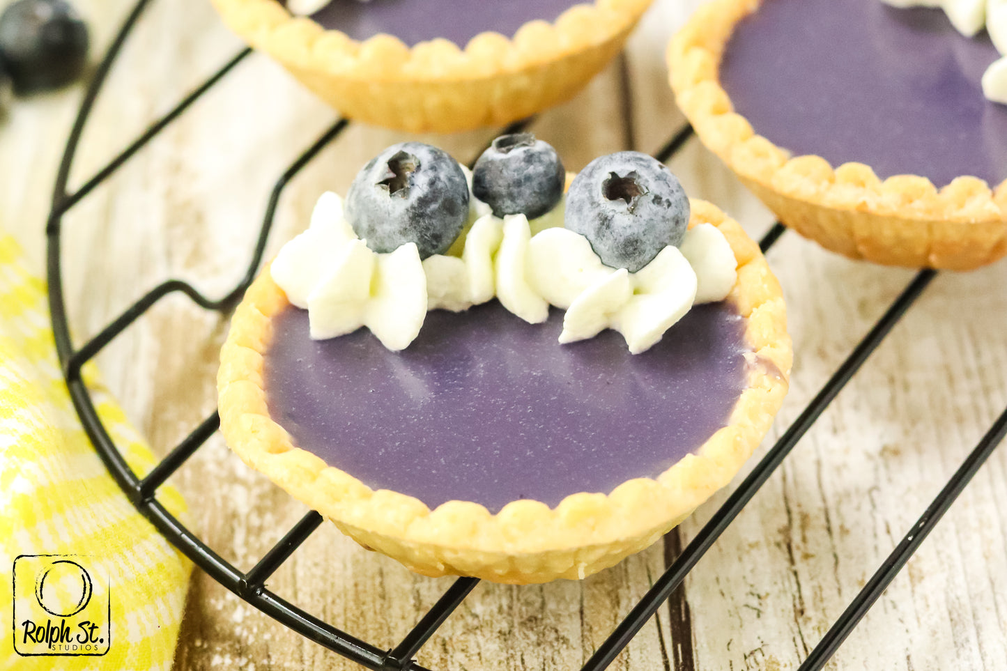 Exclusive Blueberry Ganache Tarts - No Bake