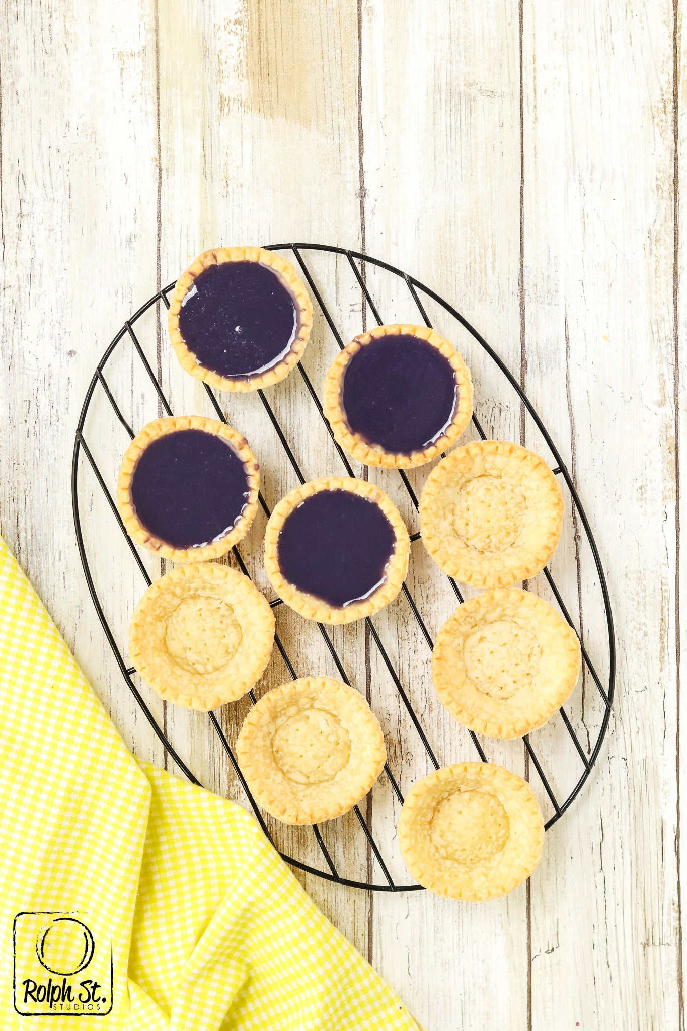 Exclusive Blueberry Ganache Tarts - No Bake