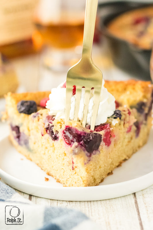 Exclusive Bourbon Berry Brown Sugar Cake (with 30 sec reel)