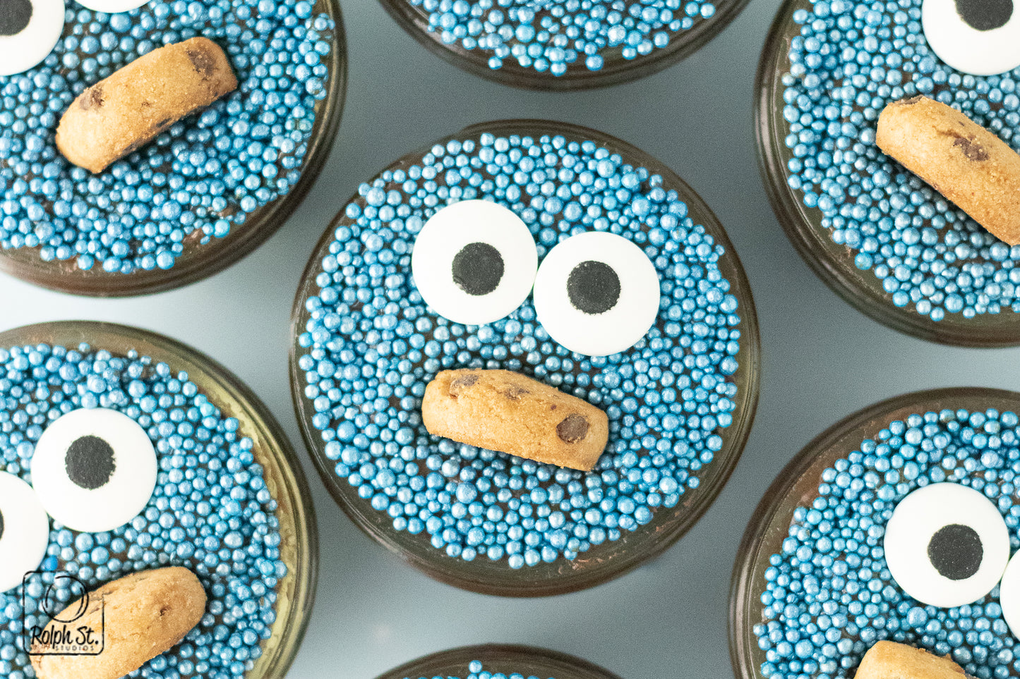 Exclusive Cookie Monster Dot Cake