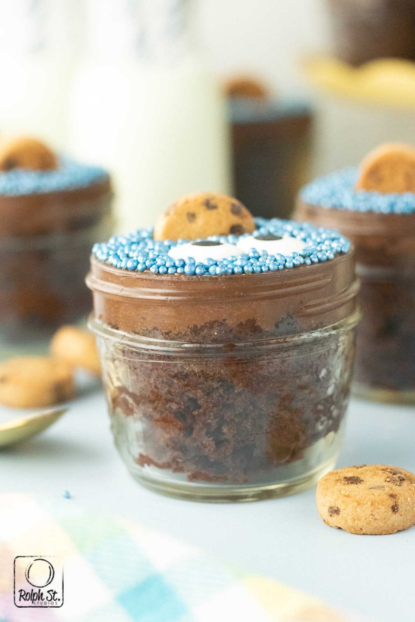 Exclusive Cookie Monster Dot Cake