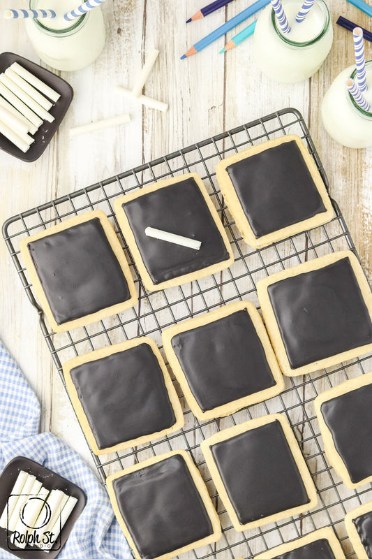 Exclusive Chalkboard Cookies with Edible Chalk