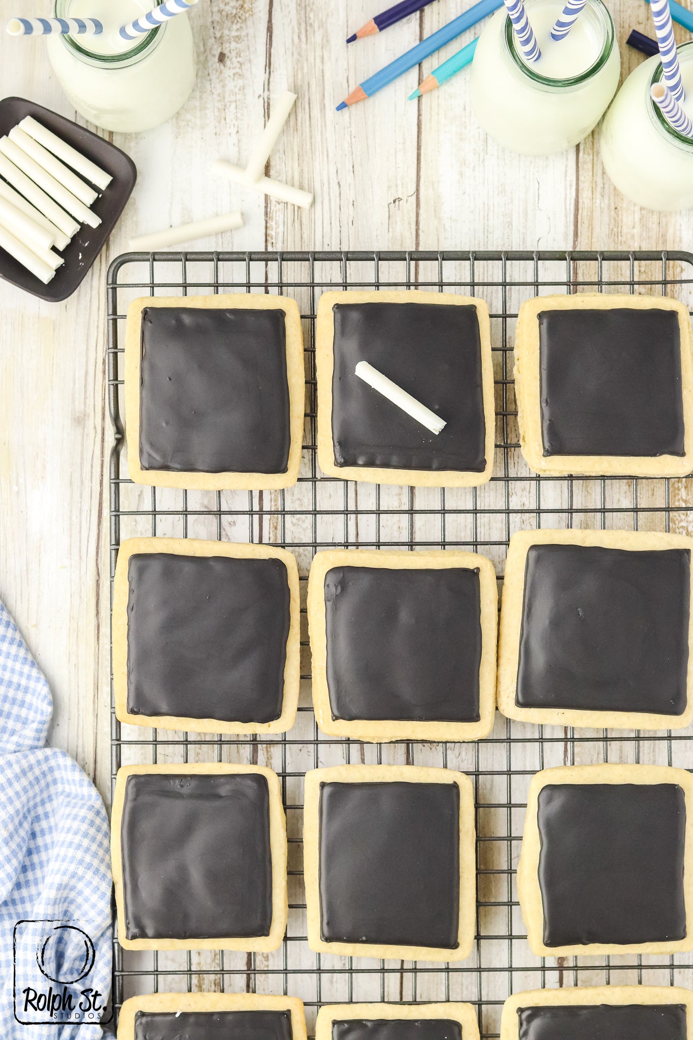 Exclusive Chalkboard Cookies with Edible Chalk