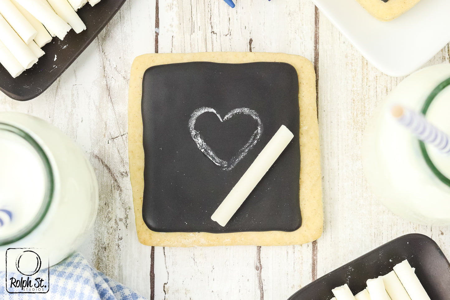 Exclusive Chalkboard Cookies with Edible Chalk
