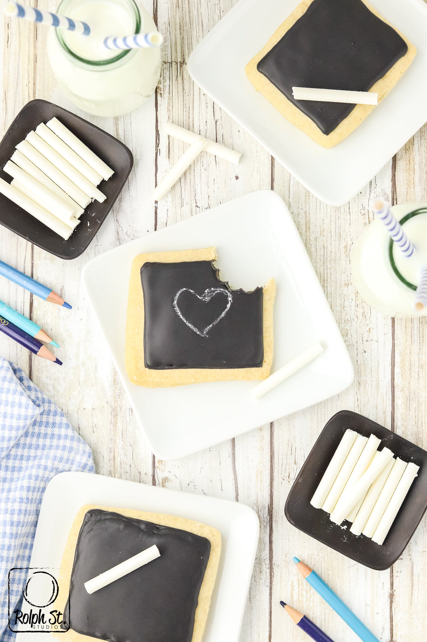 Exclusive Chalkboard Cookies with Edible Chalk