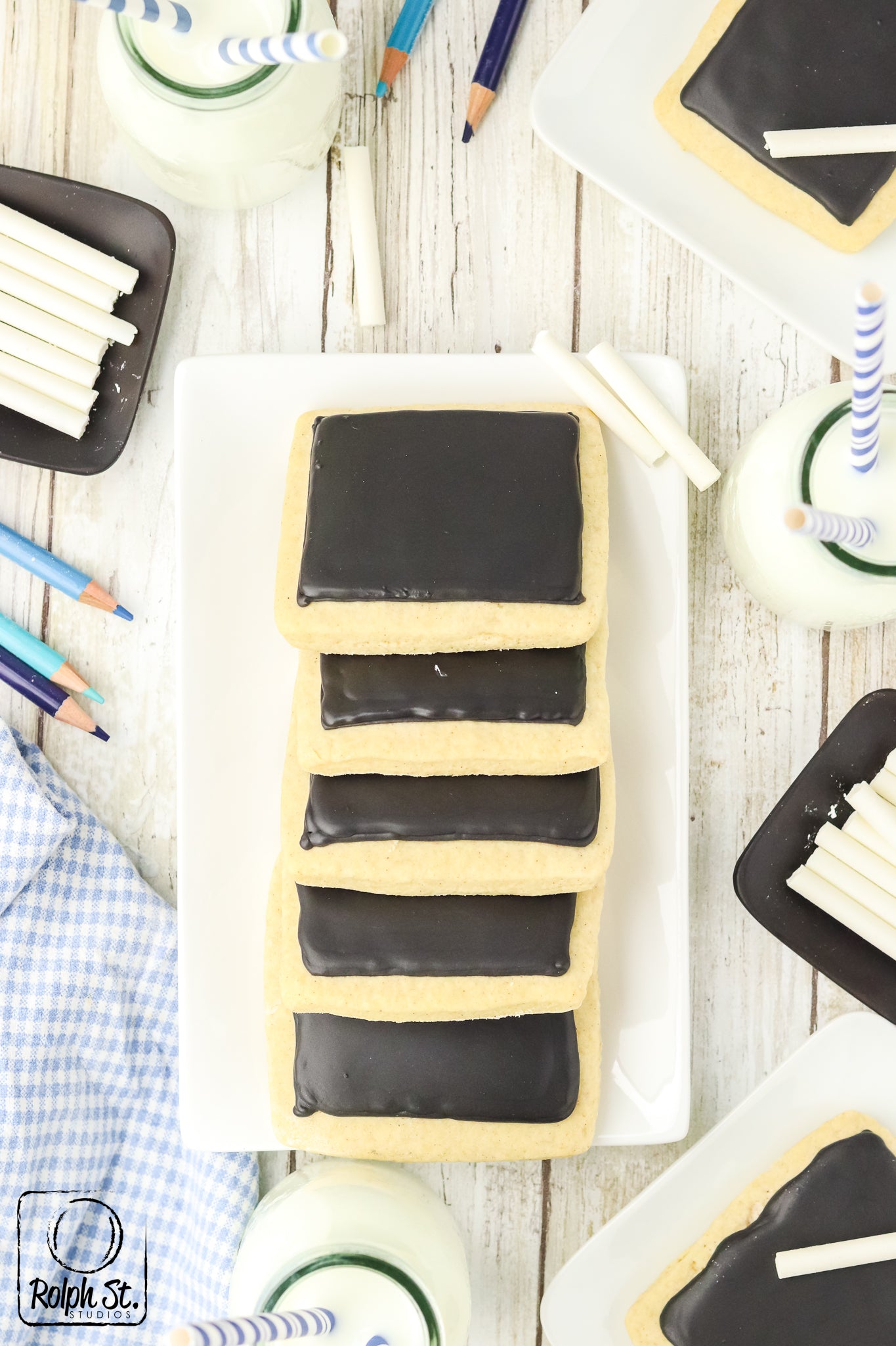 Exclusive Chalkboard Cookies with Edible Chalk