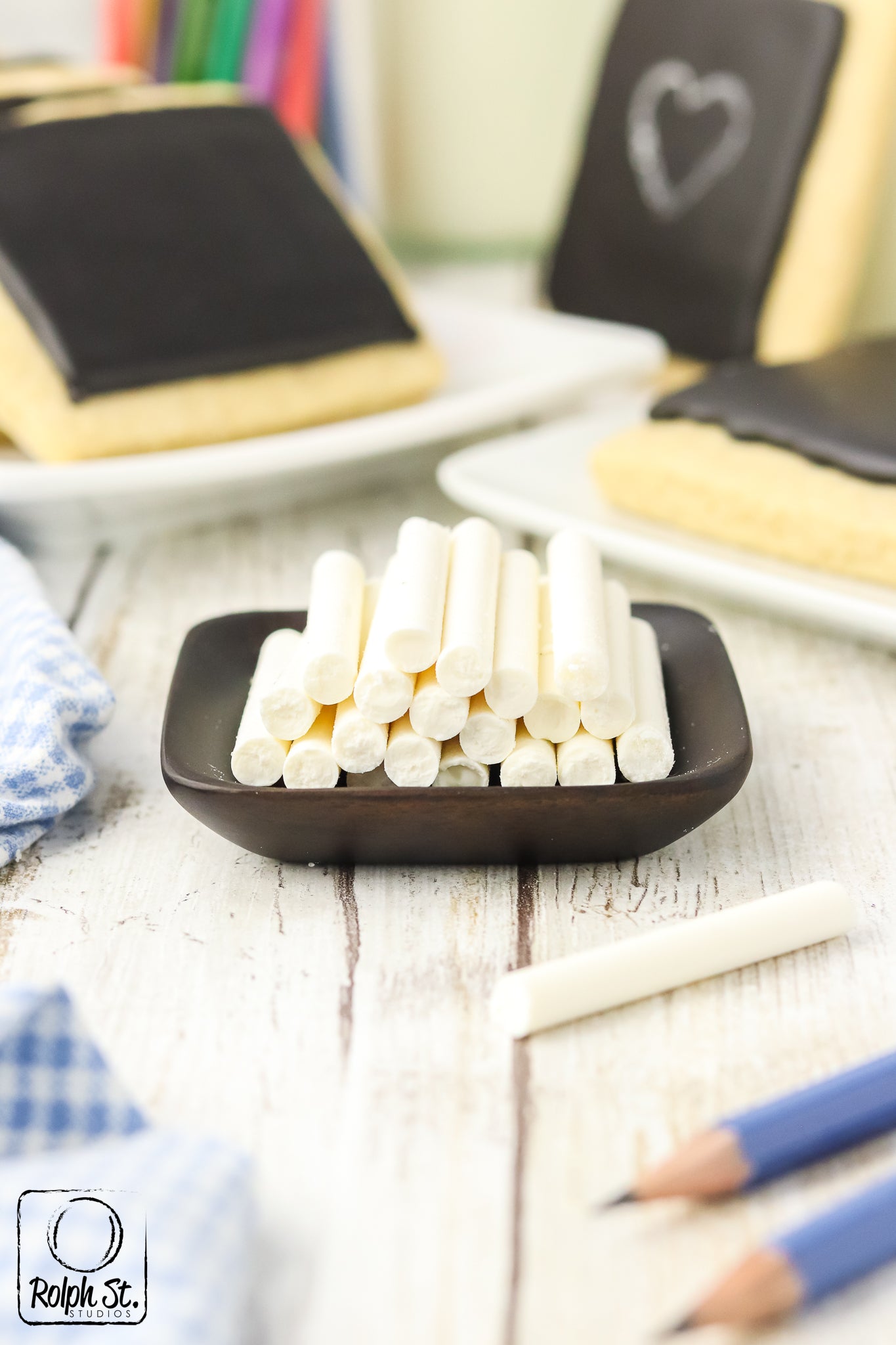Exclusive Chalkboard Cookies with Edible Chalk