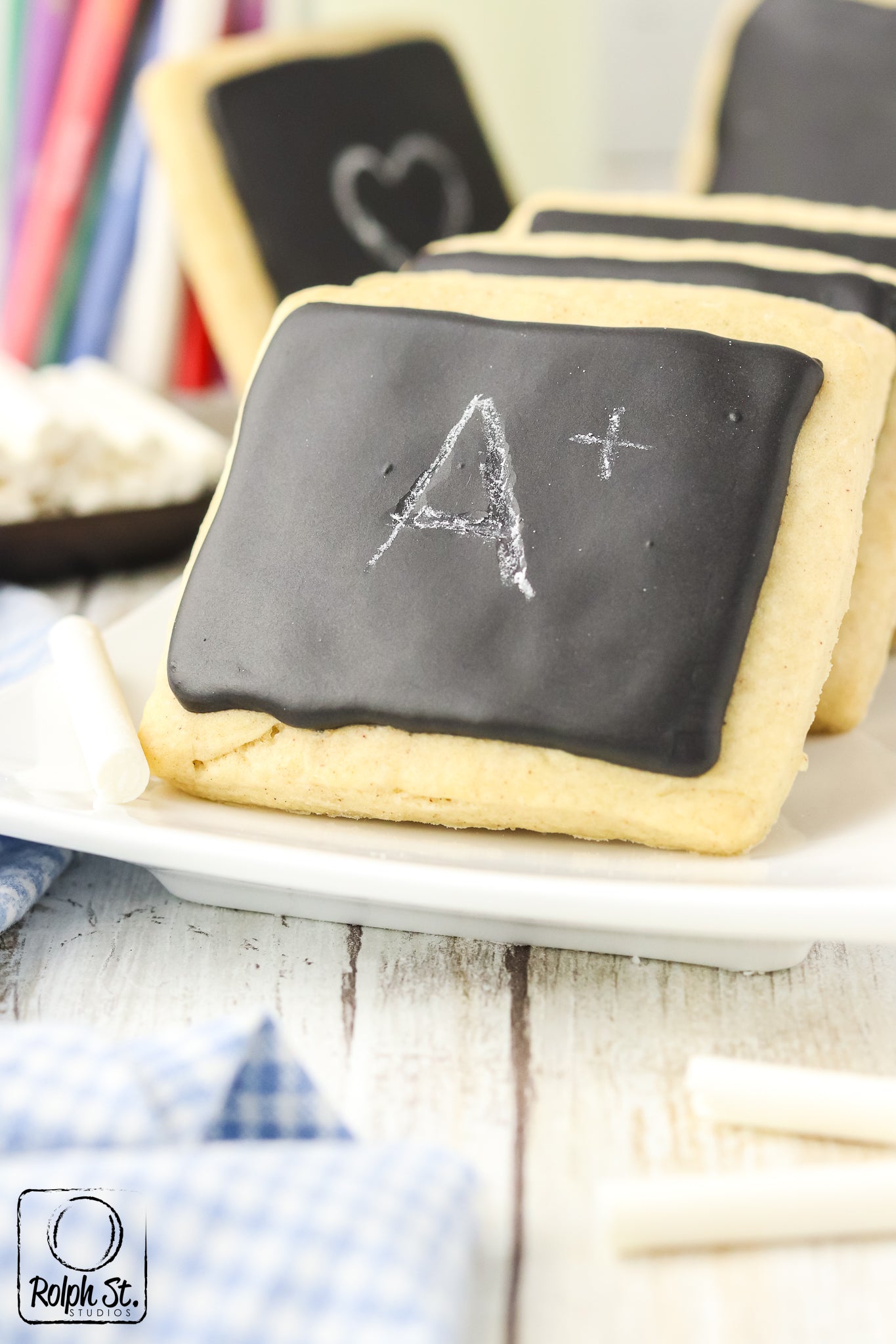 Exclusive Chalkboard Cookies with Edible Chalk
